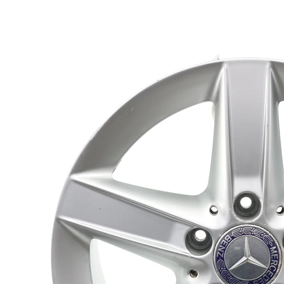 Rim Alloy 16" 5 Spoke 8J ET:30 Silver to Mercedes SLK R171 Rear Wheel with Part number A1714013402 Mercedes SLK R171 Rear Wheel Rim Alloy 16" 5 Spoke 8J ET:30 Silver - SKU A1714013402-1 - Part number A1714013402