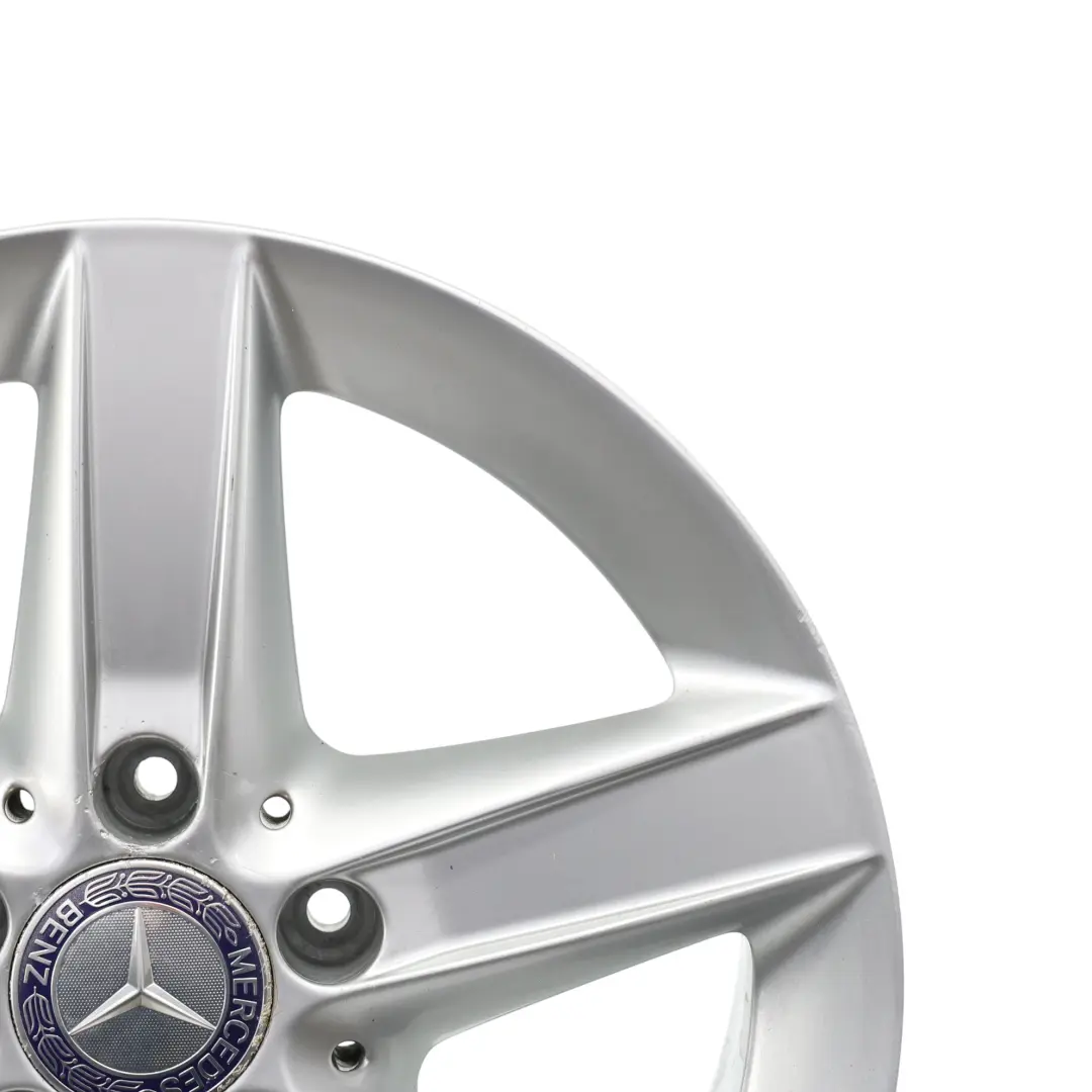 Rim Alloy 16" 5 Spoke 8J ET:30 Silver to Mercedes SLK R171 Rear Wheel with Part number A1714013402 Mercedes SLK R171 Rear Wheel Rim Alloy 16" 5 Spoke 8J ET:30 Silver - SKU A1714013402-1 - Part number A1714013402