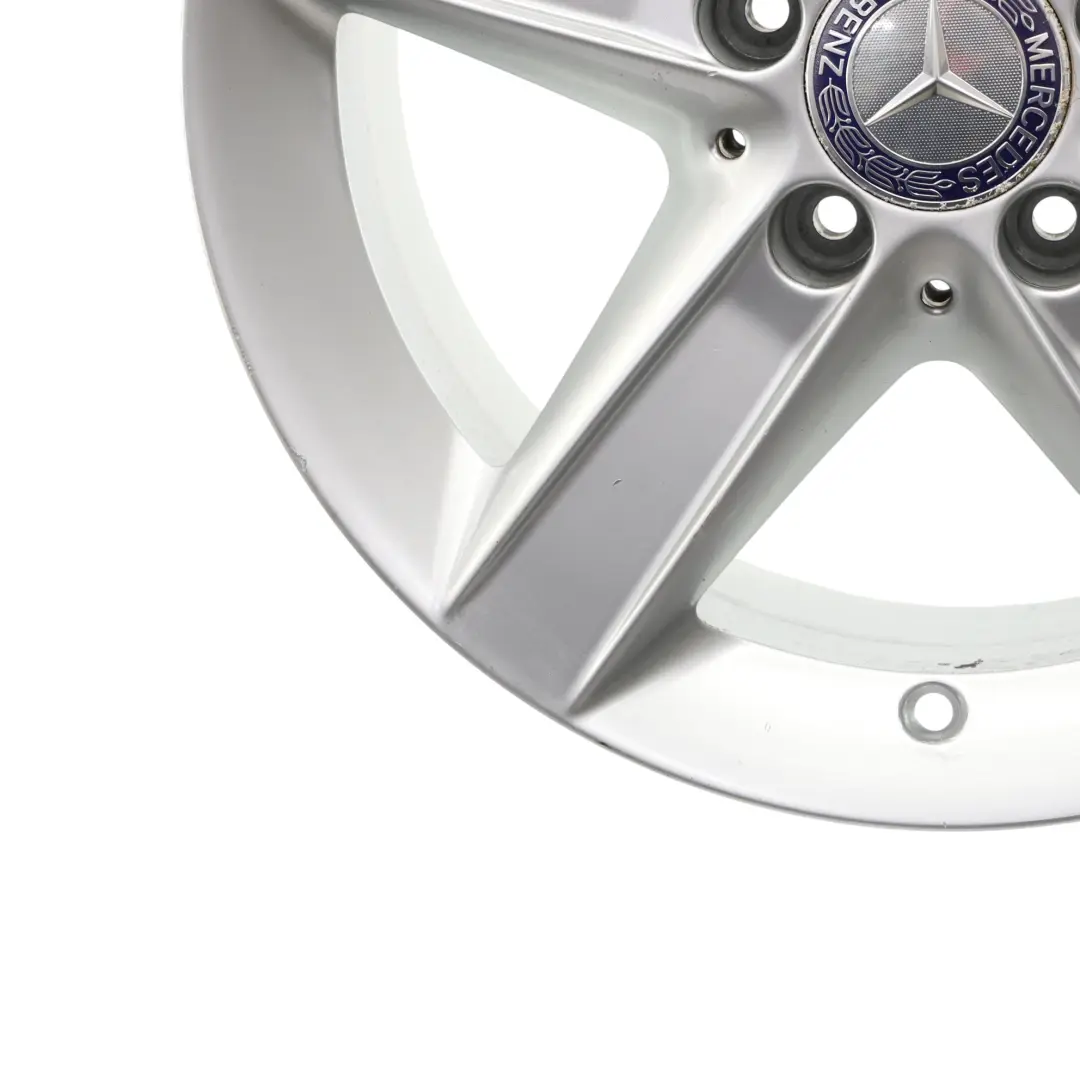 Mercedes SLK R171 Rear Wheel Rim Alloy 16" 5 Spoke 8J ET:30 Silver - SKU A1714013402-1 - Part number A1714013402