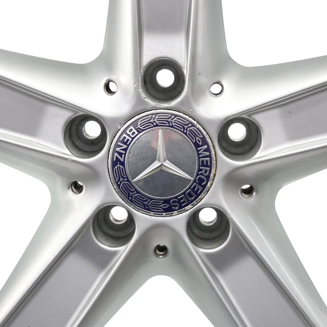 Mercedes SLK R171 Rear Wheel Rim Alloy 16" 5 Spoke 8J ET:30 Silver - SKU A1714013402-1 - Part number A1714013402