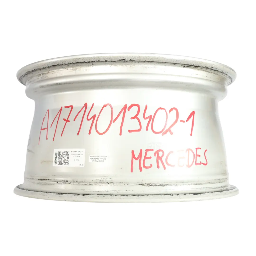 Rim Alloy 16" 5 Spoke 8J ET:30 Silver to Mercedes SLK R171 Rear Wheel with Part number A1714013402 Mercedes SLK R171 Rear Wheel Rim Alloy 16" 5 Spoke 8J ET:30 Silver - SKU A1714013402-1 - Part number A1714013402