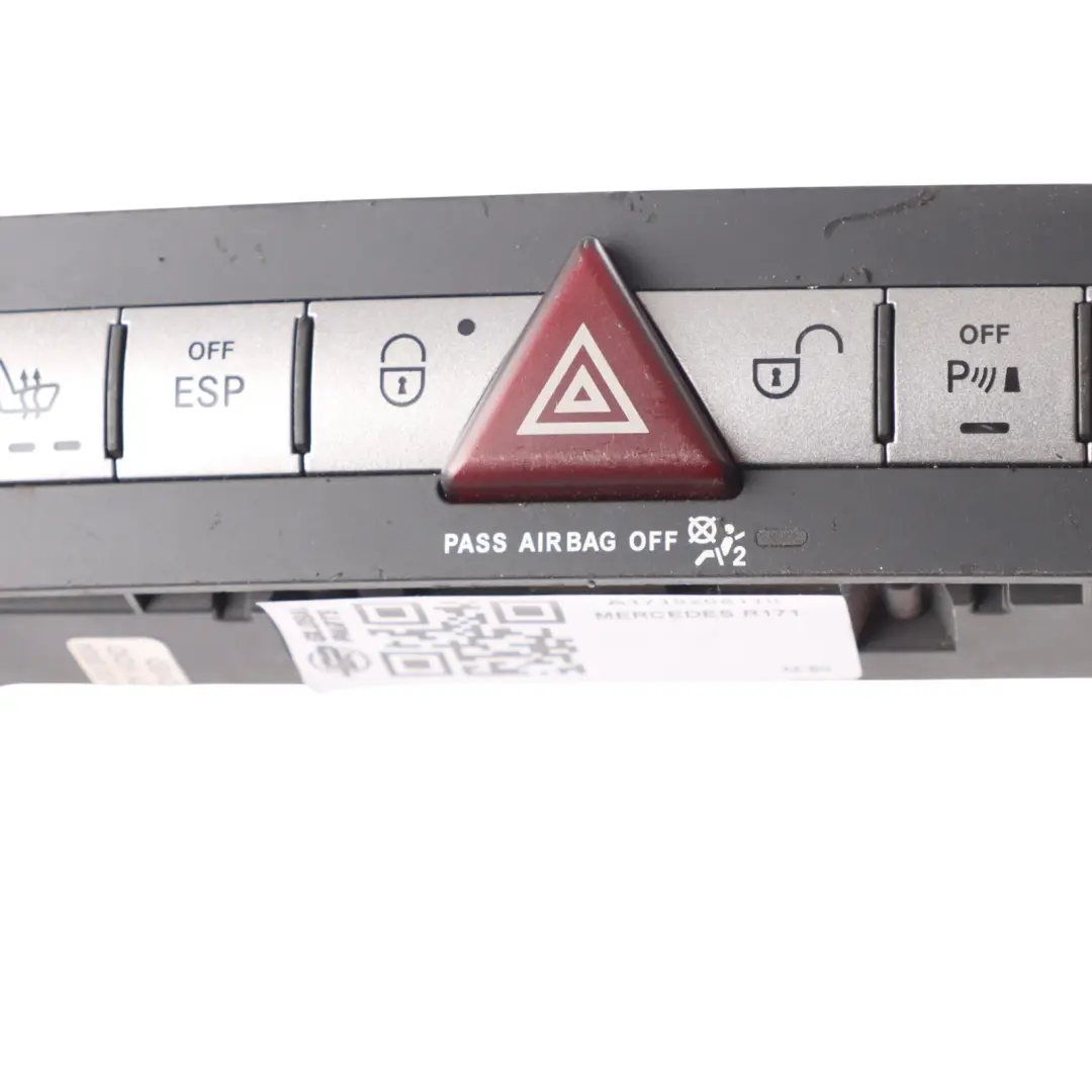 Hazard Switch Panel Heated Seat ESP Control Unit to Mercedes SLK R171 with Part number A1718208110 Mercedes SLK R171 Hazard Switch Panel Heated Seat ESP Control Unit - SKU A1718208110 - Part number A1718208110