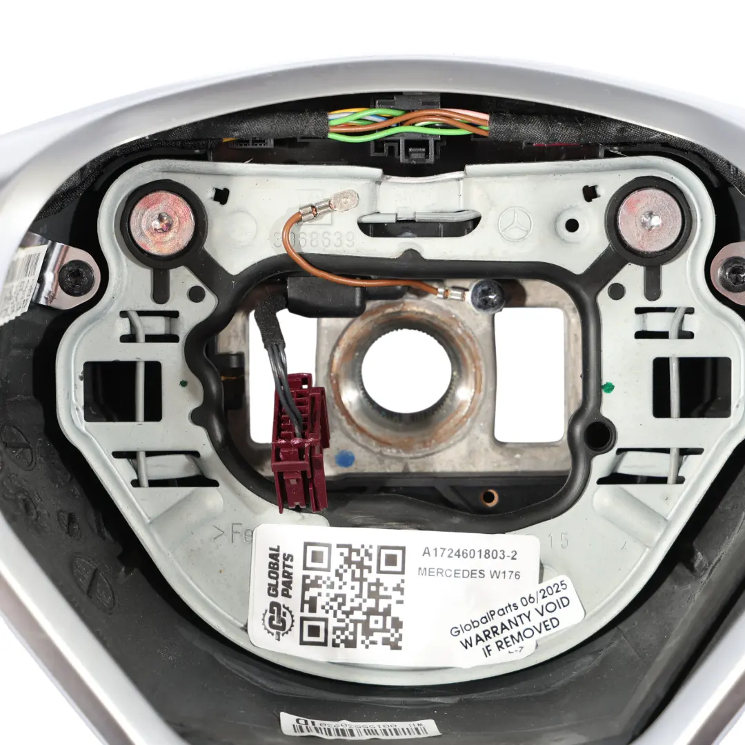 Mercedes C117 W176 Volante NUOVO In Pelle Nera Cambio al Volante - SKU A1724601803-2 - Numero di parte A1724601803