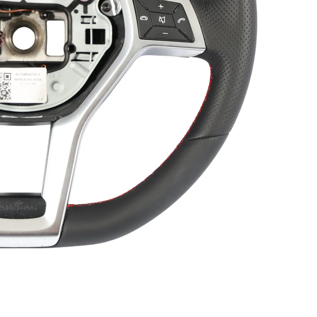 Steering Wheel Mercedes W204 W207 W212 NEW Leather Sport Paddle Shift Red Thread to with Part number A1724602703 Steering Wheel Mercedes W204 W207 W212 NEW Leather Sport Paddle Shift Red Thread - SKU A1724602703-1 - Part number A1724602703