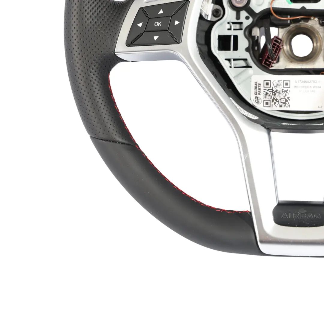 W207 W212 Nuova Pelle Sport Leve del Cambio Fili Rossi per Volante Mercedes W204 con numero di parte A1724602703 Volante Mercedes W204 W207 W212 Nuova Pelle Sport Leve del Cambio Fili Rossi - SKU A1724602703-1 - Numero di parte A1724602703