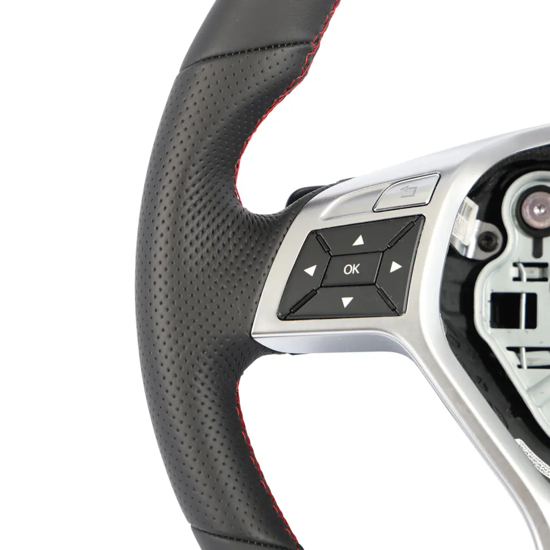 Steering Wheel Mercedes W204 W207 W212 NEW Leather Sport Paddle Shift Red Thread to with Part number A1724602703 Steering Wheel Mercedes W204 W207 W212 NEW Leather Sport Paddle Shift Red Thread - SKU A1724602703-1 - Part number A1724602703