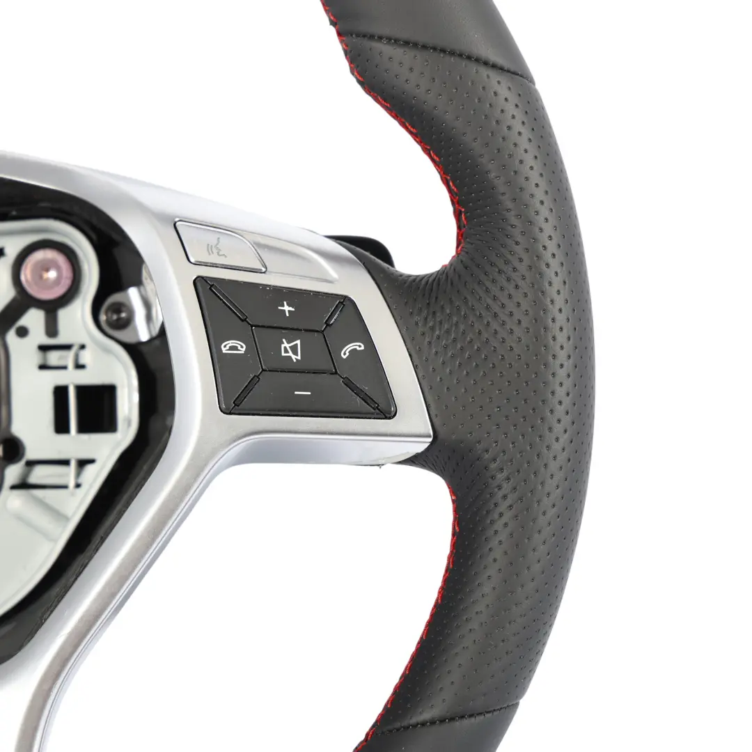  Steering Wheel Mercedes W204 W207 W212 NEW Leather Sport Paddle Shift Red Thread - SKU A1724602703-1 - Part number A1724602703