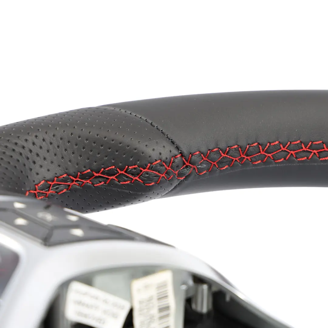 Mercedes W156 W176 Steering Wheel NEW Black Leather Red Threads - SKU A1724608103-1 - Part number A1724608103