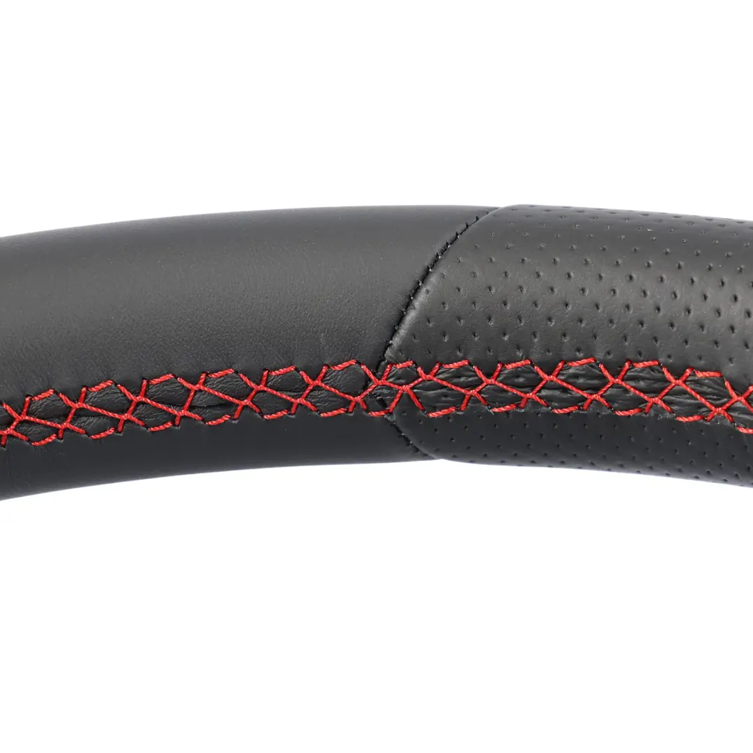 Mercedes W156 W176 Steering Wheel NEW Black Leather Red Threads - SKU A1724608103-1 - Part number A1724608103