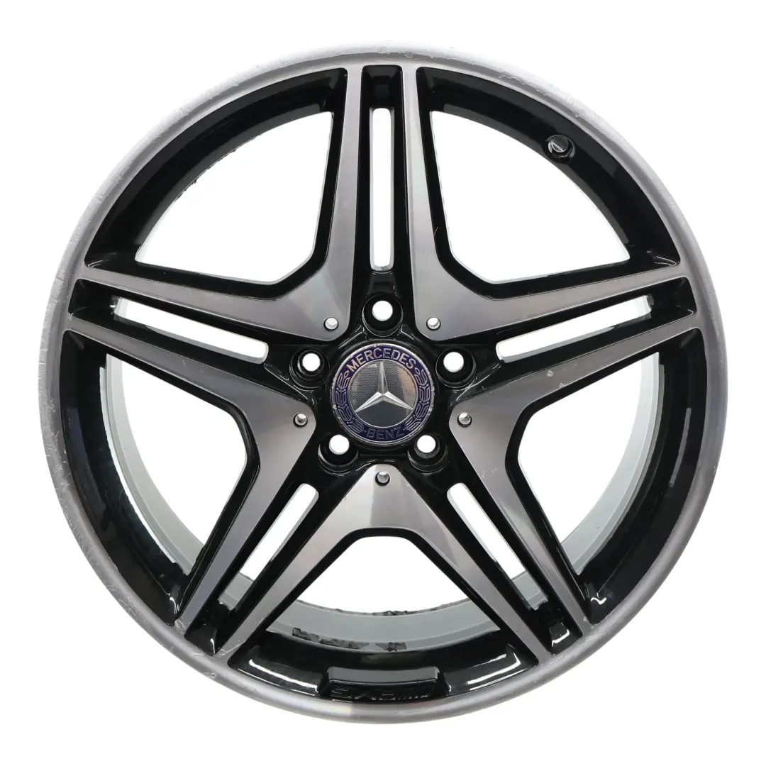 Alloy Rim 18" 5 Double Spoke ET:52 7.5J to Mercedes W176 W246 AMG Wheel with Part number A1764010302 Mercedes W176 W246 AMG Wheel Alloy Rim 18" 5 Double Spoke ET:52 7.5J - SKU A1764010302-4 - Part number A1764010302