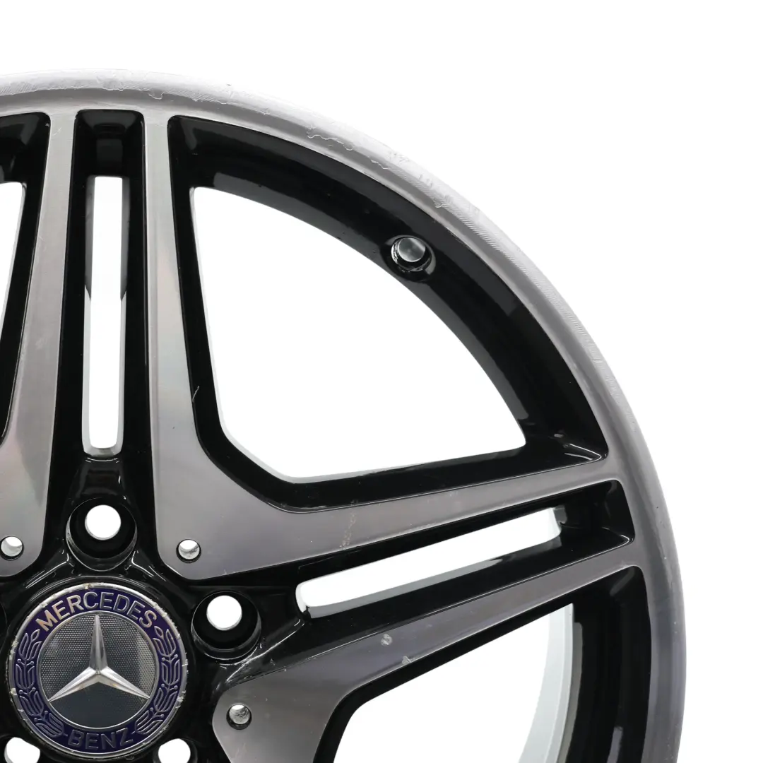 Alloy Rim 18" 5 Double Spoke ET:52 7.5J to Mercedes W176 W246 AMG Wheel with Part number A1764010302 Mercedes W176 W246 AMG Wheel Alloy Rim 18" 5 Double Spoke ET:52 7.5J - SKU A1764010302-4 - Part number A1764010302