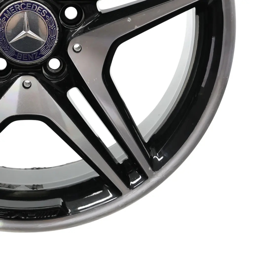 Alloy Rim 18" 5 Double Spoke ET:52 7.5J to Mercedes W176 W246 AMG Wheel with Part number A1764010302 Mercedes W176 W246 AMG Wheel Alloy Rim 18" 5 Double Spoke ET:52 7.5J - SKU A1764010302-4 - Part number A1764010302