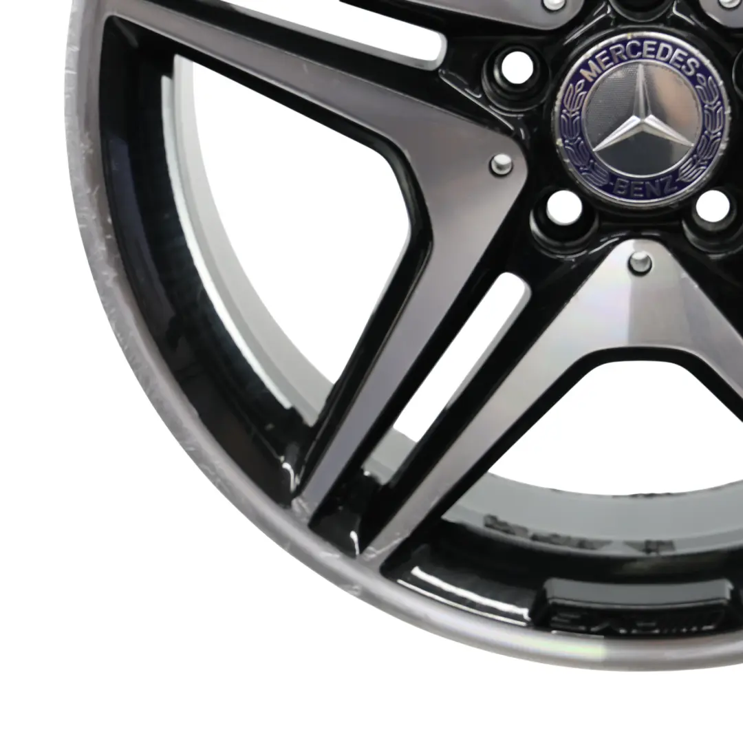 Alloy Rim 18" 5 Double Spoke ET:52 7.5J to Mercedes W176 W246 AMG Wheel with Part number A1764010302 Mercedes W176 W246 AMG Wheel Alloy Rim 18" 5 Double Spoke ET:52 7.5J - SKU A1764010302-4 - Part number A1764010302