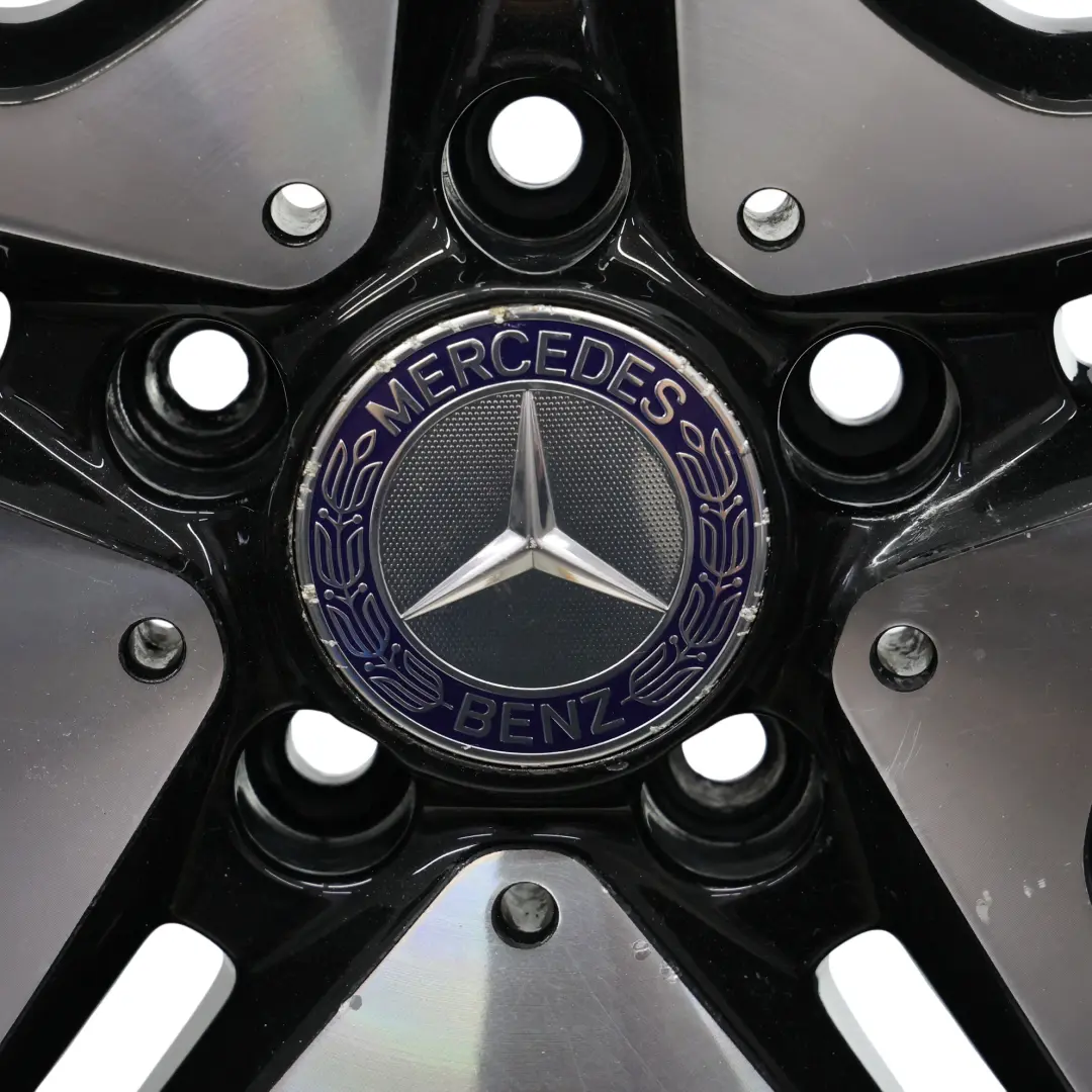 Alloy Rim 18" 5 Double Spoke ET:52 7.5J to Mercedes W176 W246 AMG Wheel with Part number A1764010302 Mercedes W176 W246 AMG Wheel Alloy Rim 18" 5 Double Spoke ET:52 7.5J - SKU A1764010302-4 - Part number A1764010302