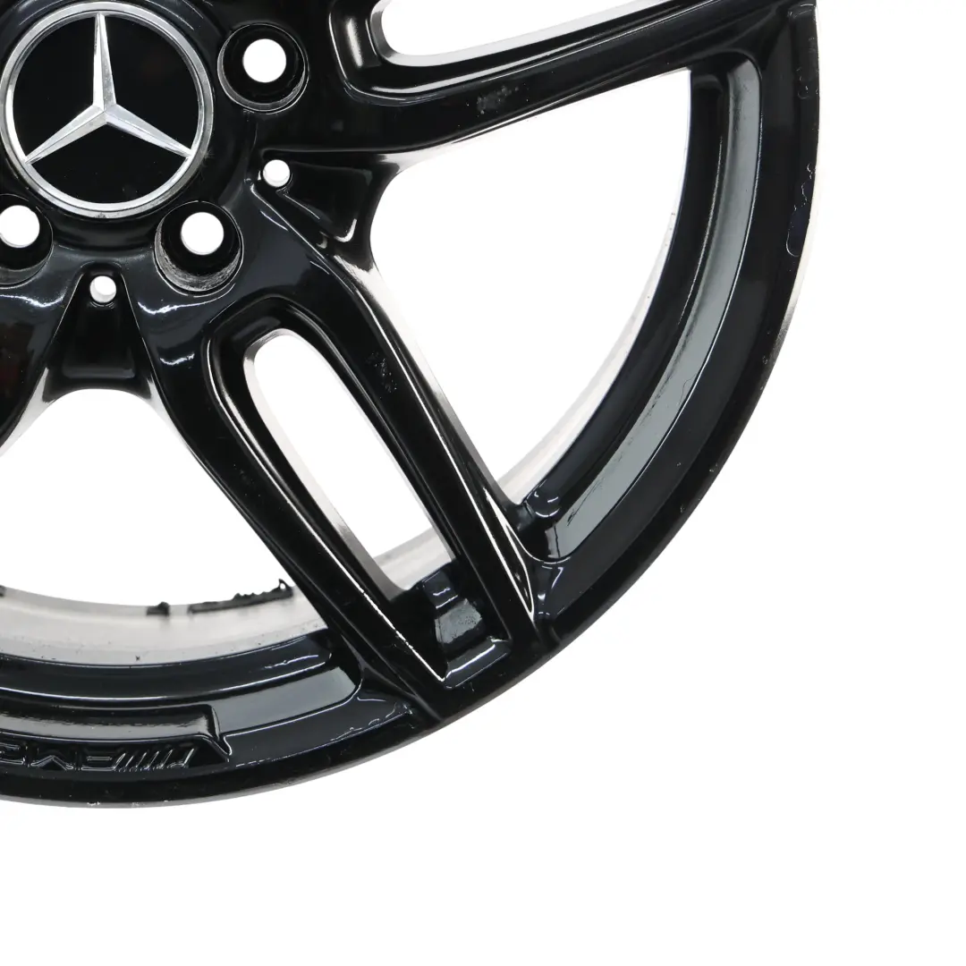 Mercedes W176 AMG Black Alloy Wheel Rim 18" ET:52 7,5J Double Spoke - SKU A1764010700-5 - Part number A1764010700