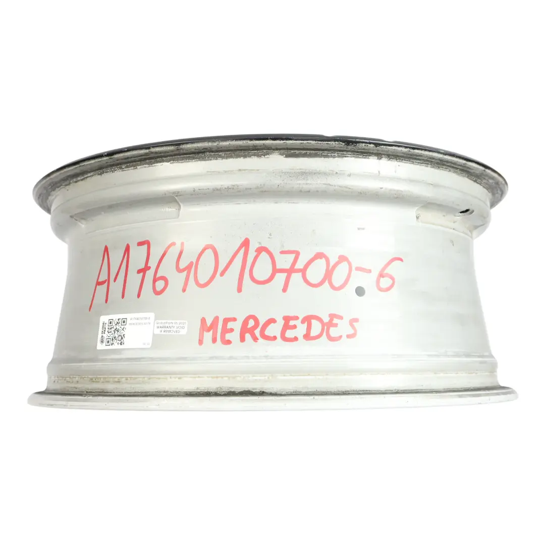 Alloy Wheel Rim 18" ET:52 7,5J Double Spoke to Mercedes W176 AMG Black with Part number A1764010700 Mercedes W176 AMG Black Alloy Wheel Rim 18" ET:52 7,5J Double Spoke - SKU A1764010700-6 - Part number A1764010700