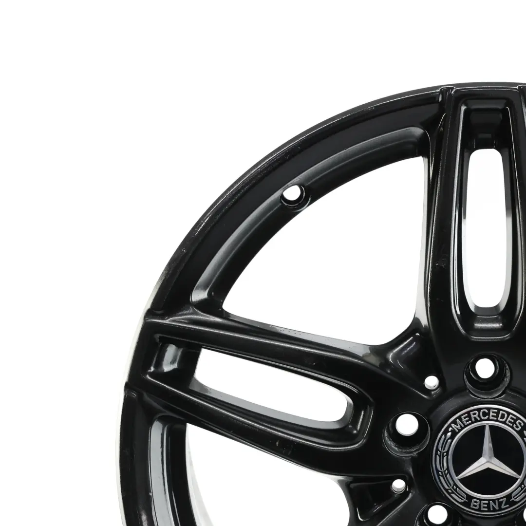 Alloy Wheel Rim 18" ET:52 7,5J Double Spoke to Mercedes W176 AMG Black with Part number A1764010700 Mercedes W176 AMG Black Alloy Wheel Rim 18" ET:52 7,5J Double Spoke - SKU A1764010700-6 - Part number A1764010700