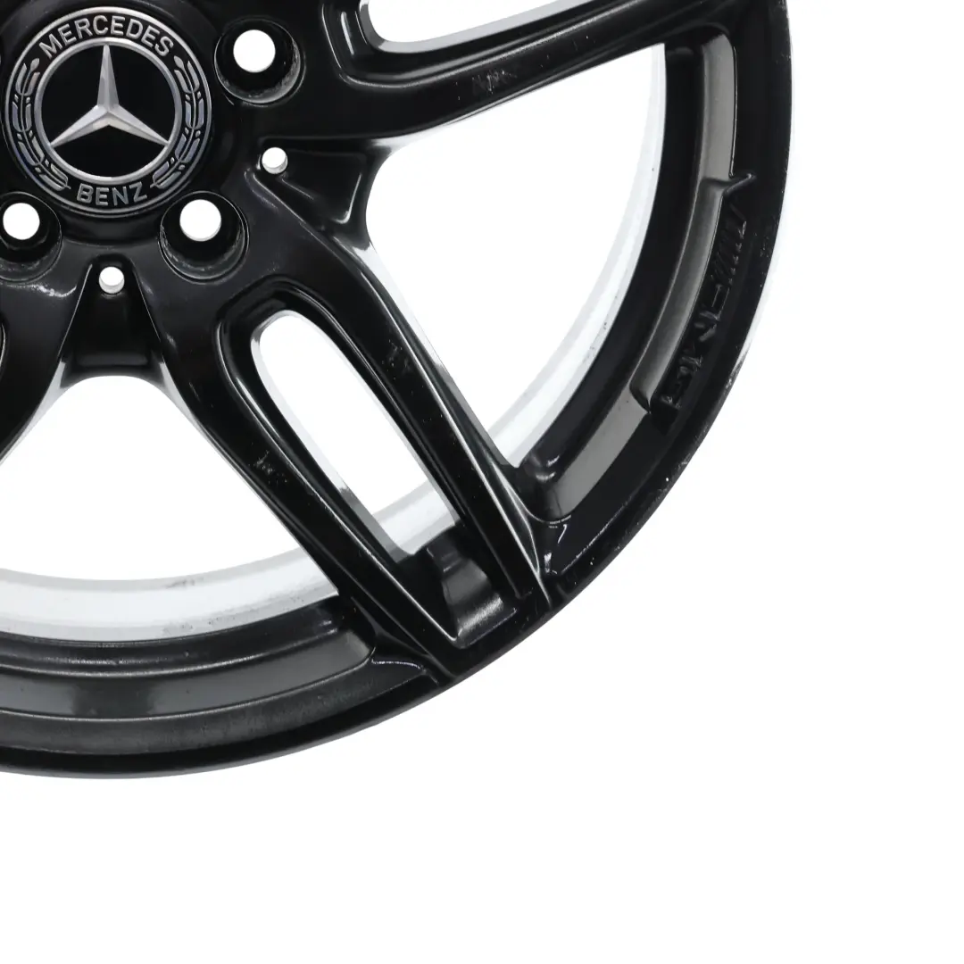Mercedes W176 AMG Jante Alliage Noire 18" ET:52 7,5J Doubles Rayons - SKU A1764010700-6 - Numéro de pièce A1764010700