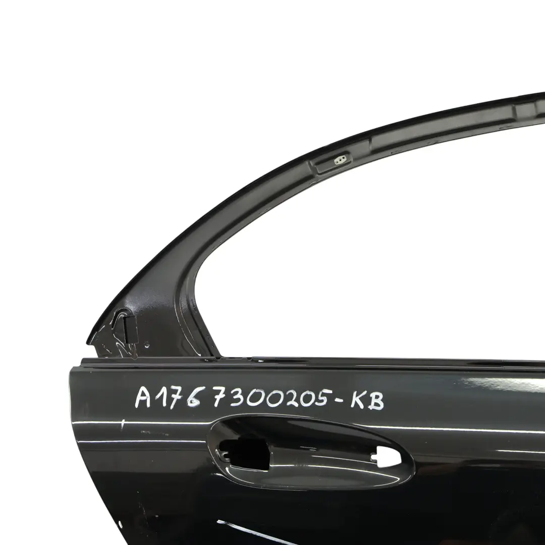 Mercedes W176 Tür hinten rechts Kosmos Cosmic Schwarz Metallic - 191 - SKU A1767300205-KB - Teilenummer A1767300205