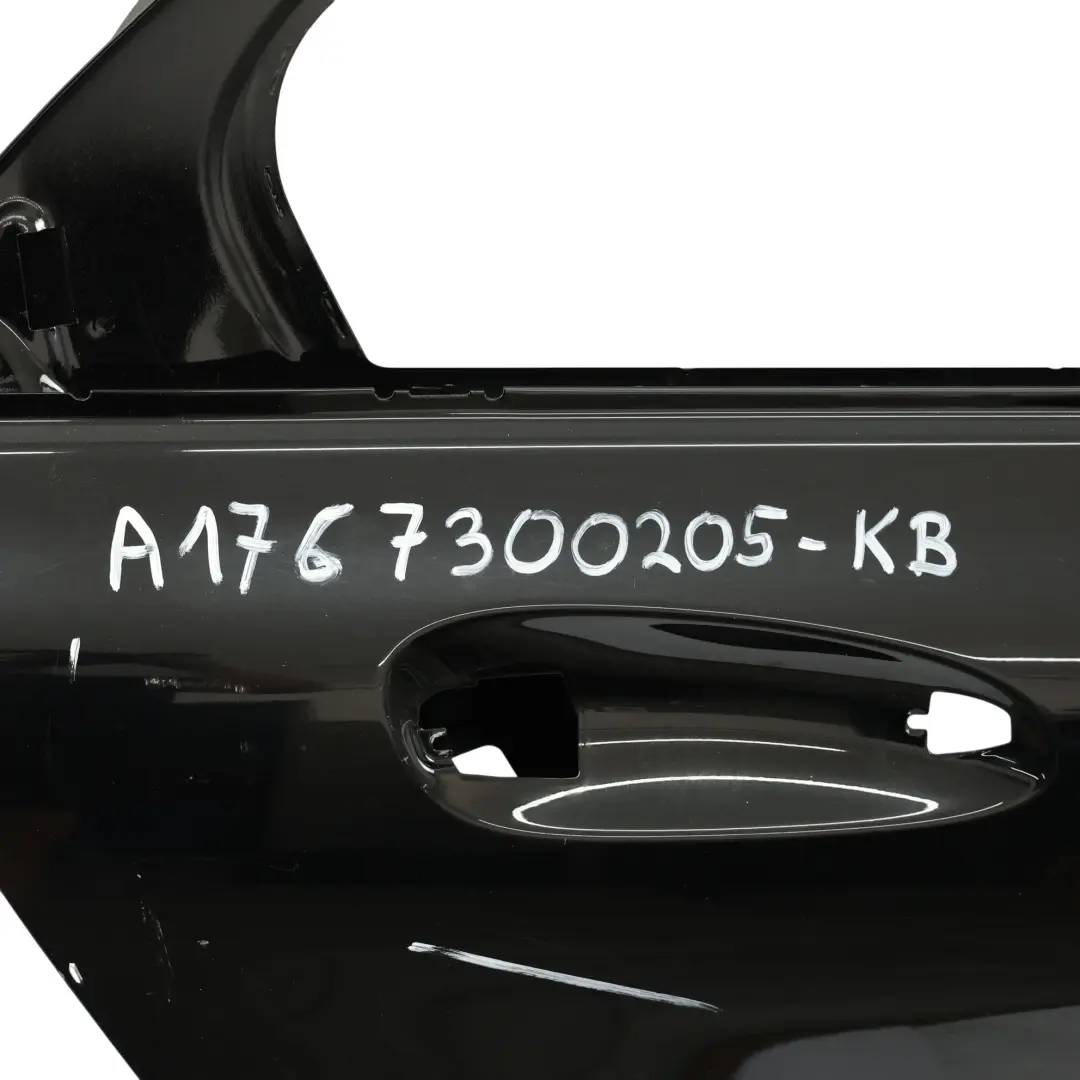 Mercedes W176 Tür hinten rechts Kosmos Cosmic Schwarz Metallic - 191 - SKU A1767300205-KB - Teilenummer A1767300205