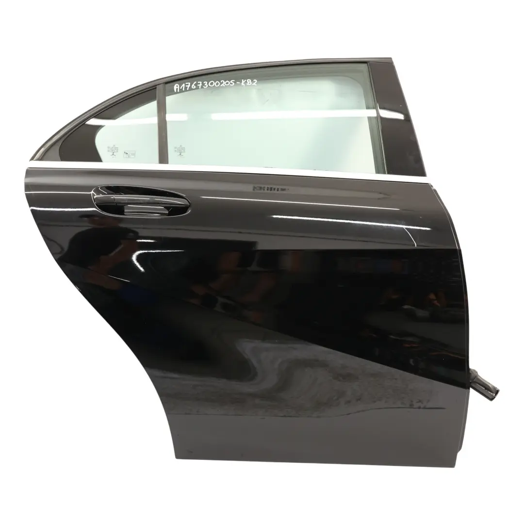 Mercedes W176 Door Rear Right O/S A-Class Kosmos Cosmic Black Metallic - 191 - SKU A1767300205-KB2 - Part number A1767300205