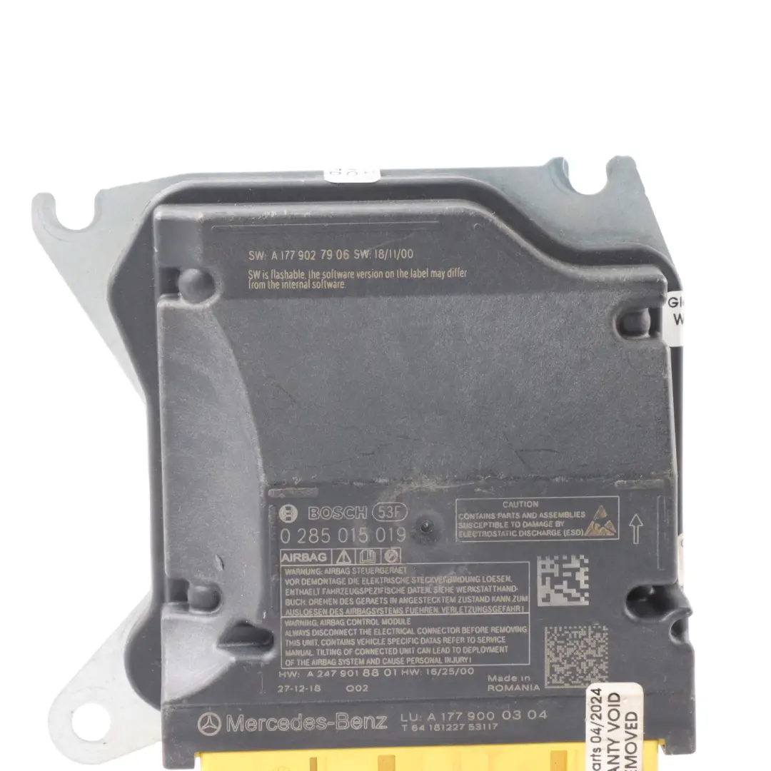 Mercedes W177 Air Module System Control Unit Module Controller ECU - SKU A1779027906 - Part number A1779027906