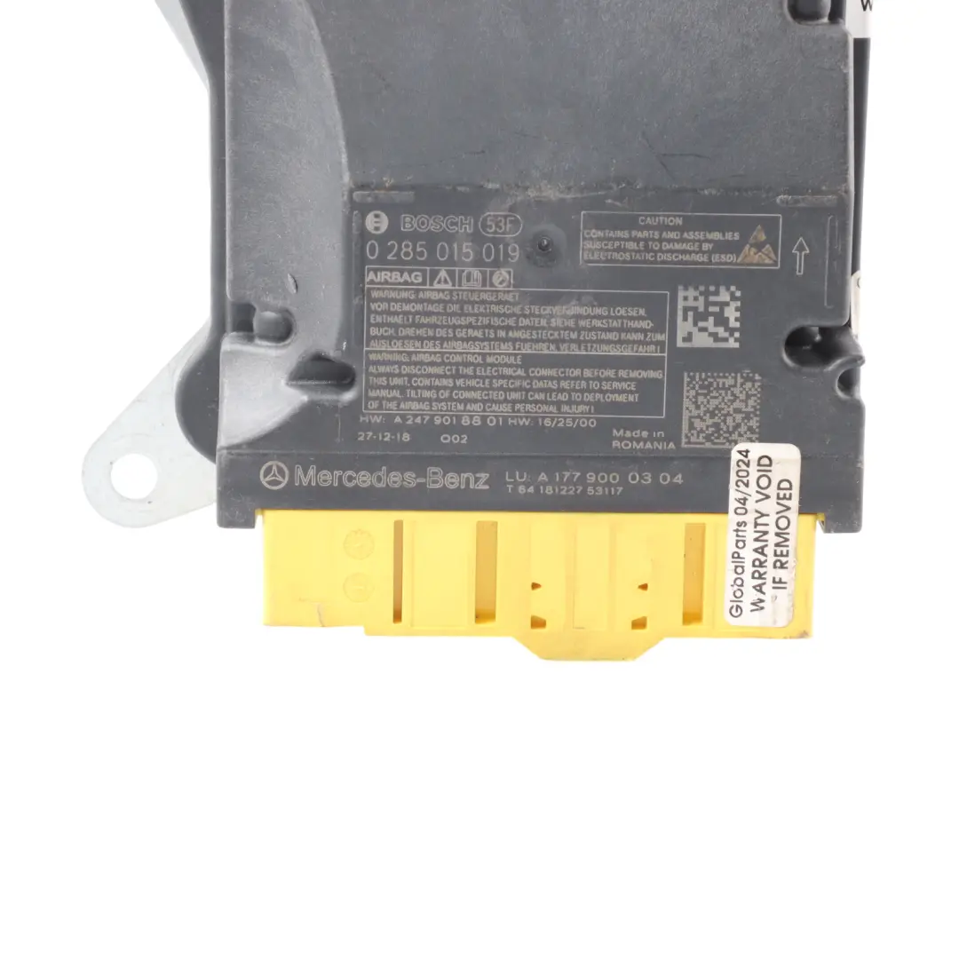 Module System Control Unit Module Controller ECU to Mercedes W177 Air with Part number A1779027906 Mercedes W177 Air Module System Control Unit Module Controller ECU - SKU A1779027906 - Part number A1779027906