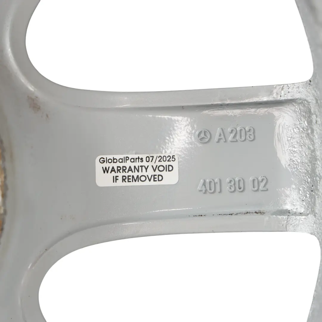 Mercedes W203 Jante En Alliage À 7 Branches Argent 16" ET:31 7J - SKU A2034013002-1 - Numéro de pièce A2034013002
