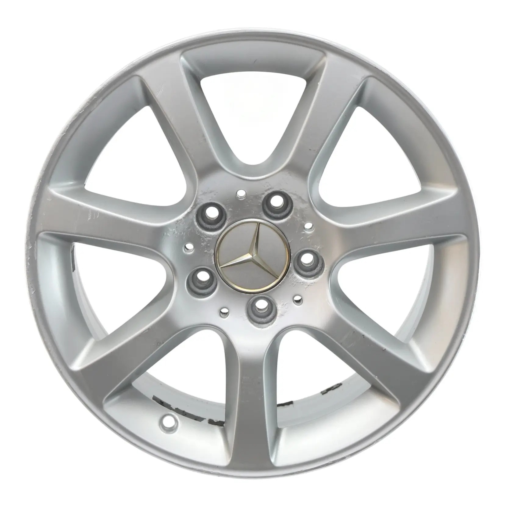 Mercedes W203 Cerchio In Lega 7 Razze Argento 16" ET:31 7J A2034013002