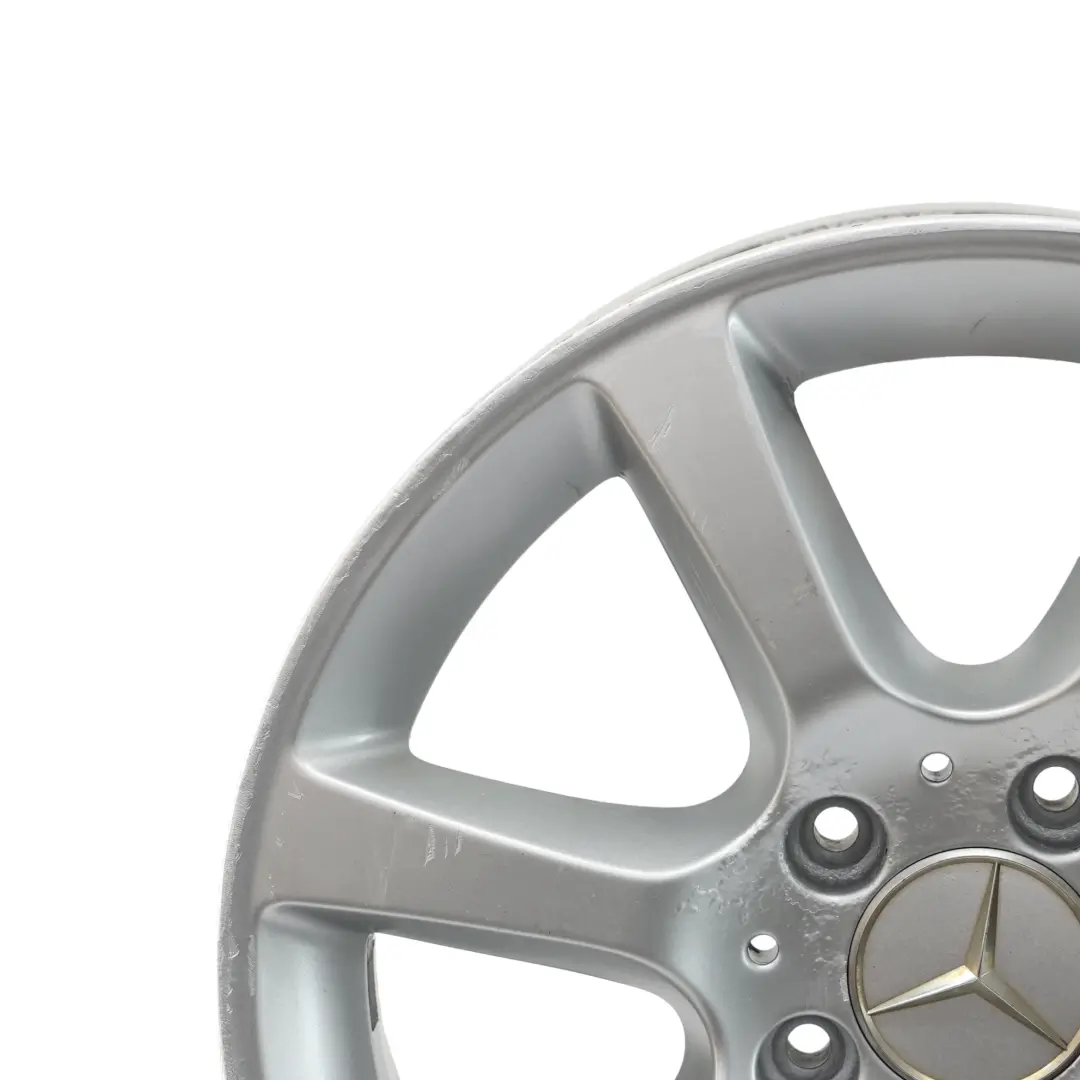 Rim Alloy 7 Spoke Silver 16" ET:31 7J to Mercedes W203 Wheel with Part number A2034013002 Mercedes W203 Wheel Rim Alloy 7 Spoke Silver 16" ET:31 7J - SKU A2034013002-2 - Part number A2034013002