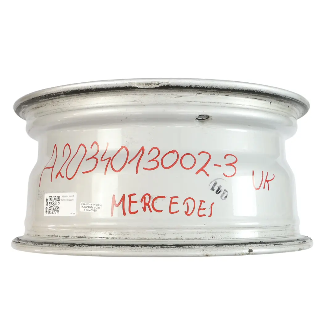 Rim Alloy 7 Spoke Silver 16" ET:31 7J to Mercedes W203 Wheel with Part number A2034013002 Mercedes W203 Wheel Rim Alloy 7 Spoke Silver 16" ET:31 7J - SKU A2034013002-3 - Part number A2034013002