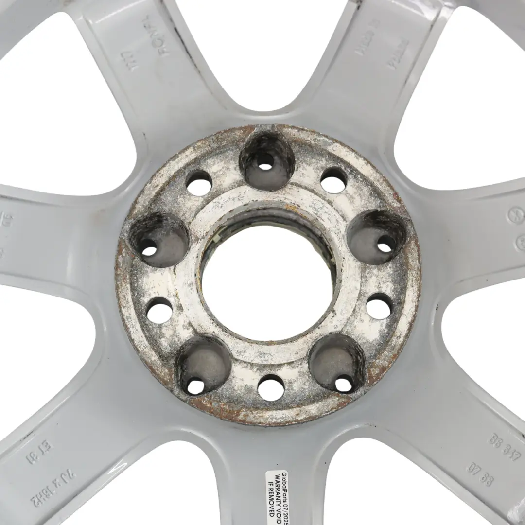 Rim Alloy 7 Spoke Silver 16" ET:31 7J to Mercedes W203 Wheel with Part number A2034013002 Mercedes W203 Wheel Rim Alloy 7 Spoke Silver 16" ET:31 7J - SKU A2034013002-3 - Part number A2034013002