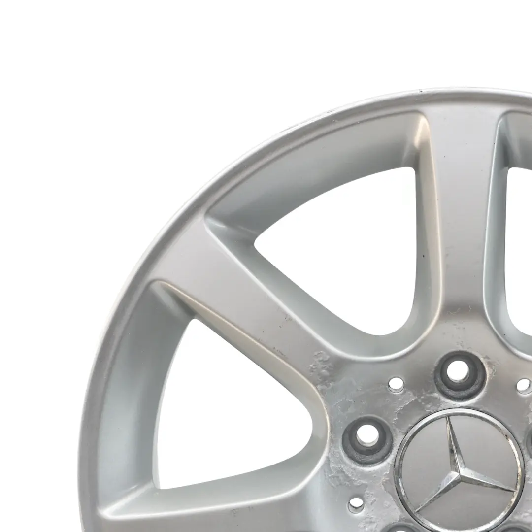Rim Alloy 7 Spoke Silver 16" ET:31 7J to Mercedes W203 Wheel with Part number A2034013002 Mercedes W203 Wheel Rim Alloy 7 Spoke Silver 16" ET:31 7J - SKU A2034013002-3 - Part number A2034013002