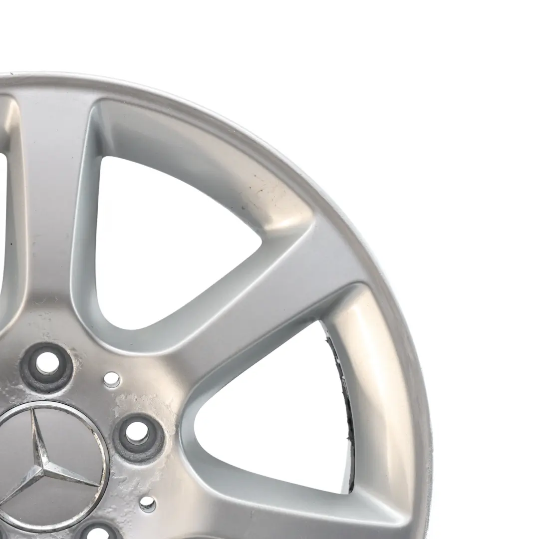 Rim Alloy 7 Spoke Silver 16" ET:31 7J to Mercedes W203 Wheel with Part number A2034013002 Mercedes W203 Wheel Rim Alloy 7 Spoke Silver 16" ET:31 7J - SKU A2034013002-3 - Part number A2034013002