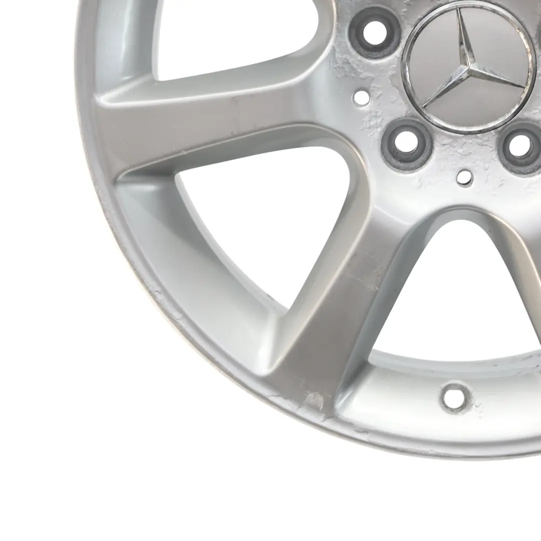 Rim Alloy 7 Spoke Silver 16" ET:31 7J to Mercedes W203 Wheel with Part number A2034013002 Mercedes W203 Wheel Rim Alloy 7 Spoke Silver 16" ET:31 7J - SKU A2034013002-3 - Part number A2034013002
