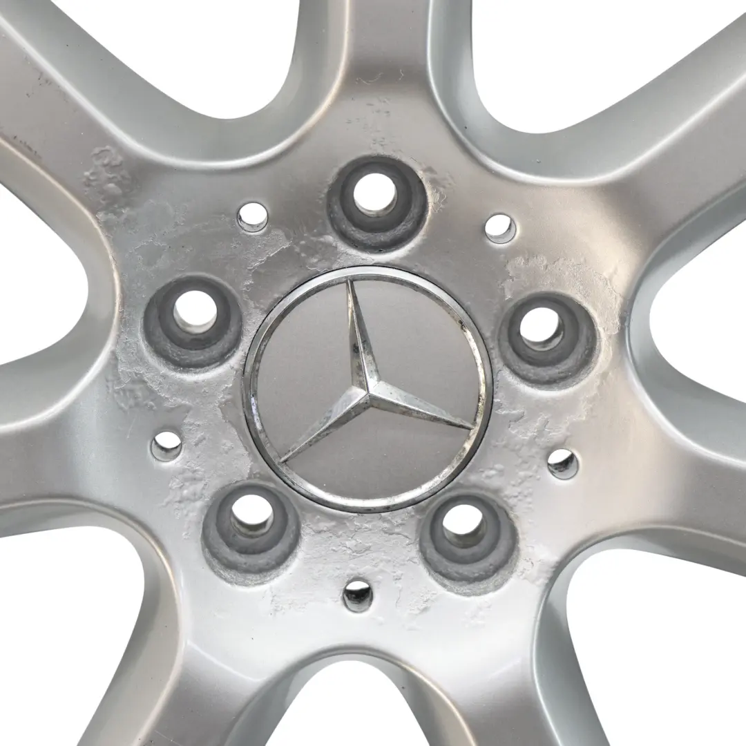 Rim Alloy 7 Spoke Silver 16" ET:31 7J to Mercedes W203 Wheel with Part number A2034013002 Mercedes W203 Wheel Rim Alloy 7 Spoke Silver 16" ET:31 7J - SKU A2034013002-3 - Part number A2034013002
