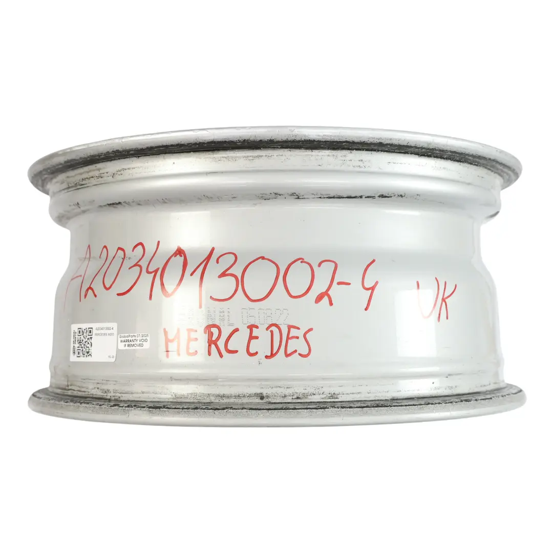 Rim Alloy 7 Spoke Silver 16" ET:31 7J to Mercedes W203 Wheel with Part number A2034013002 Mercedes W203 Wheel Rim Alloy 7 Spoke Silver 16" ET:31 7J - SKU A2034013002-4 - Part number A2034013002