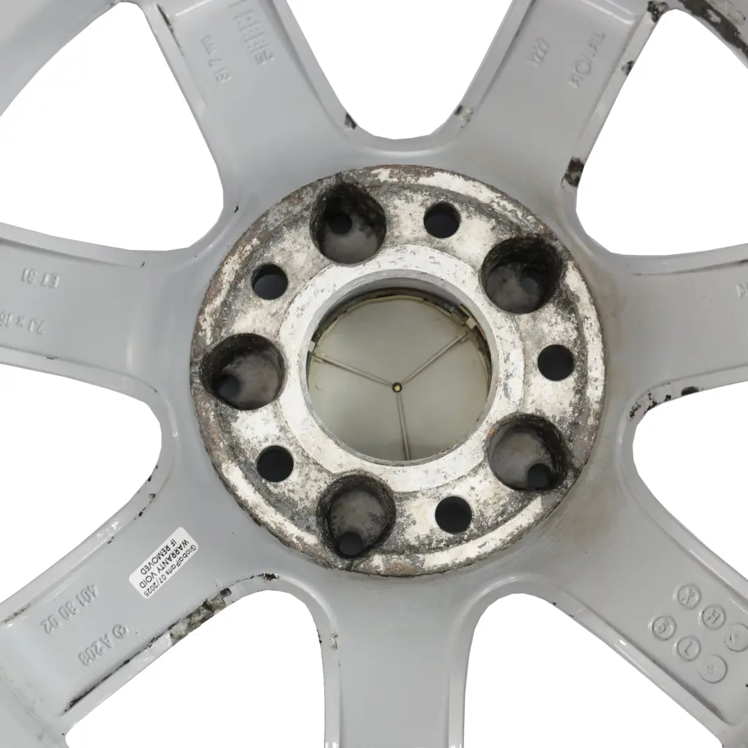 Rim Alloy 7 Spoke Silver 16" ET:31 7J to Mercedes W203 Wheel with Part number A2034013002 Mercedes W203 Wheel Rim Alloy 7 Spoke Silver 16" ET:31 7J - SKU A2034013002-4 - Part number A2034013002