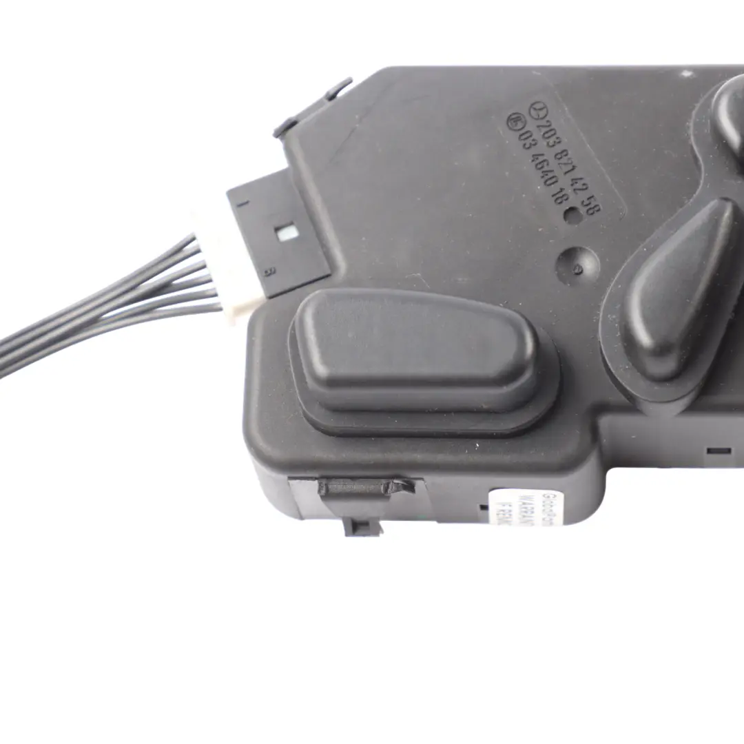 Switch Panel Electric Seat Memory Unit Right O/S to Mercedes W203 with Part number A2038214258 Mercedes W203 Switch Panel Electric Seat Memory Unit Right O/S - SKU A2038214258 - Part number A2038214258
