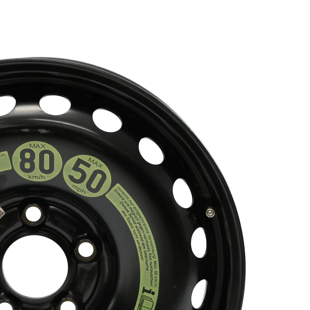 Mercedes W204 Spare Wheel Rim Steel R16 3,5B ET:20 Black - SKU A2044000302-3 - Part number A2044000302