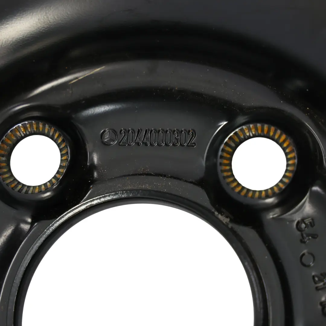 Mercedes W204 Spare Wheel Rim Steel R16 3,5B ET:20 Black - SKU A2044000302-3 - Part number A2044000302