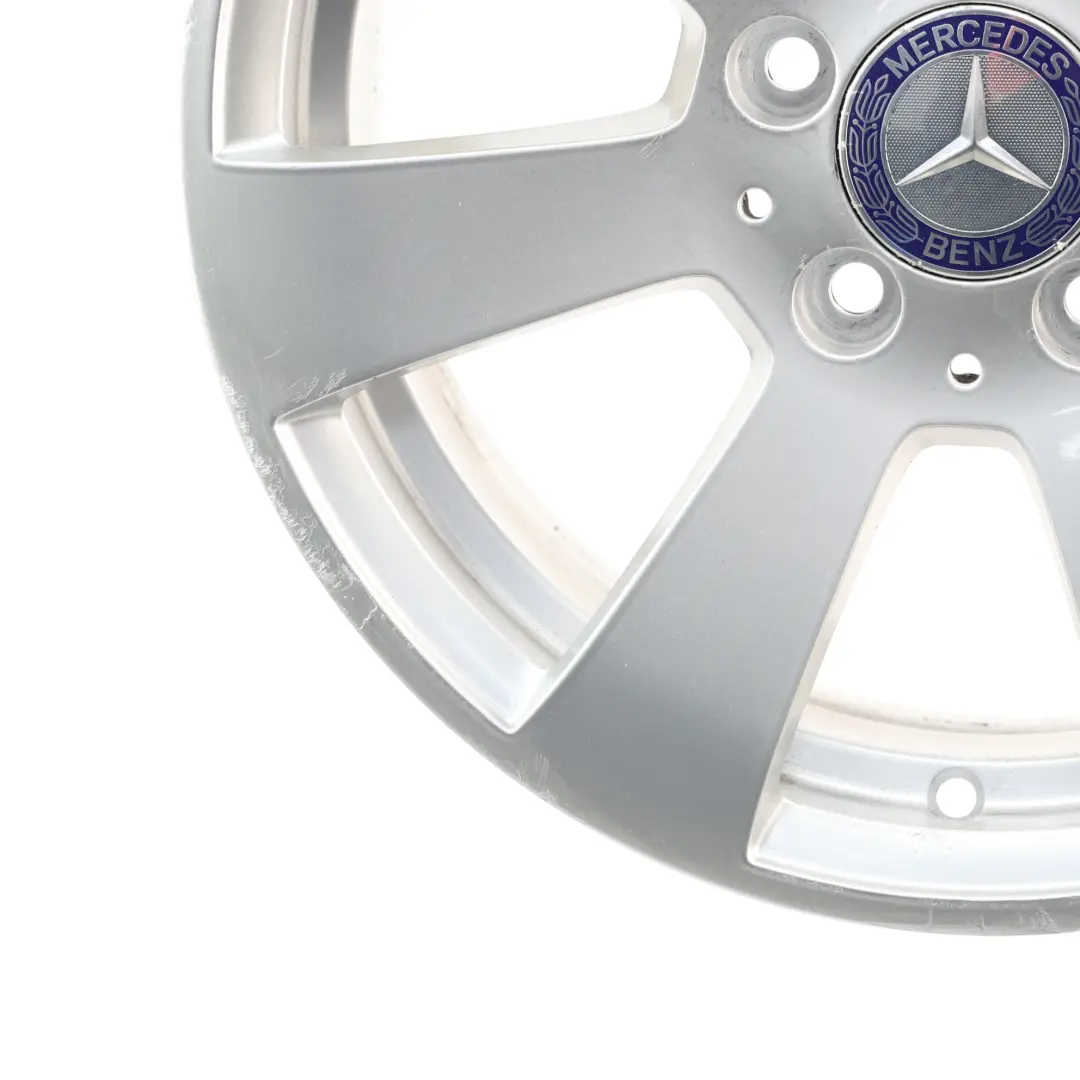 Cerchio in lega argento 7 razze 16" 6J ET:39 per Mercedes W204 con numero di parte A2044011002 Mercedes W204 Cerchio in lega argento 7 razze 16" 6J ET:39 - SKU A2044011002-1 - Numero di parte A2044011002