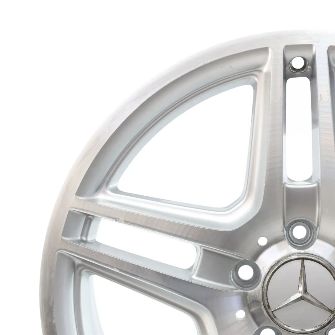 Cerchio Lega 18" 8J ET:50 A 5 Doppie Razze Argento Mercedes W204 AMG - SKU A2044014102-7 - Numero di parte A2044014102