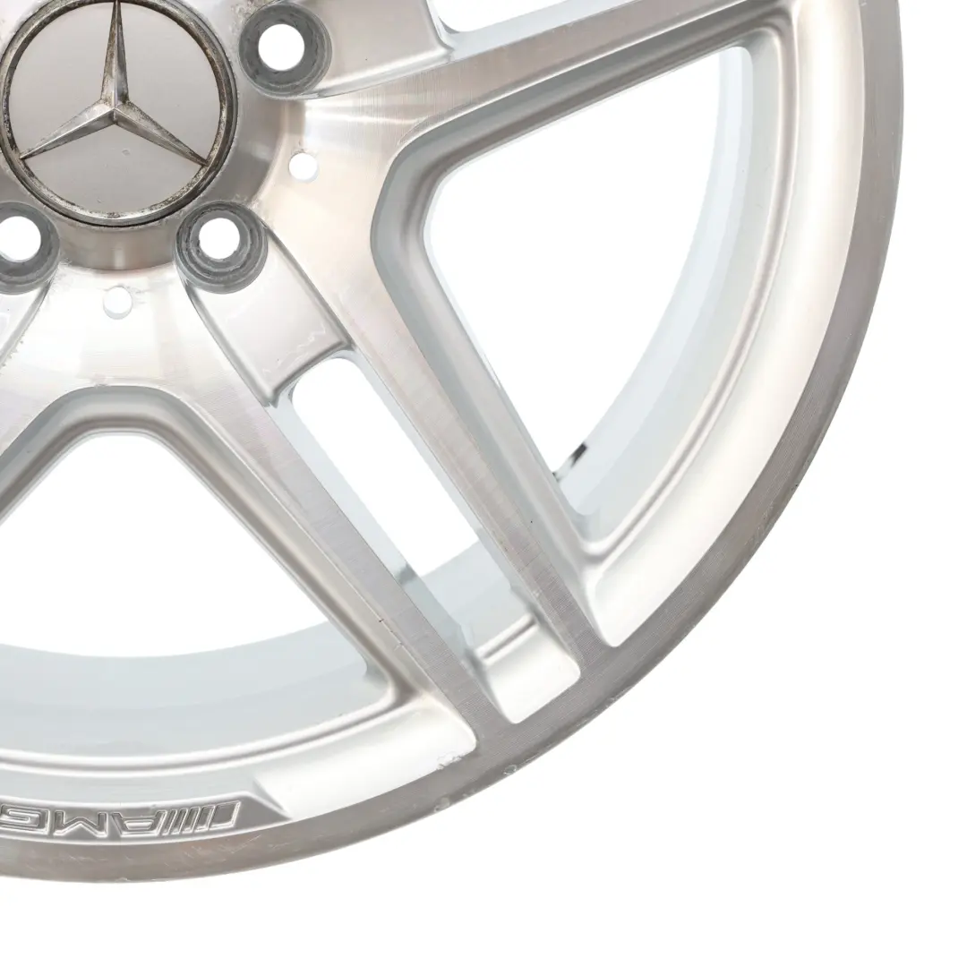 Cerchio Lega 18" 8J ET:50 A 5 Doppie Razze Argento Mercedes W204 AMG - SKU A2044014102-7 - Numero di parte A2044014102