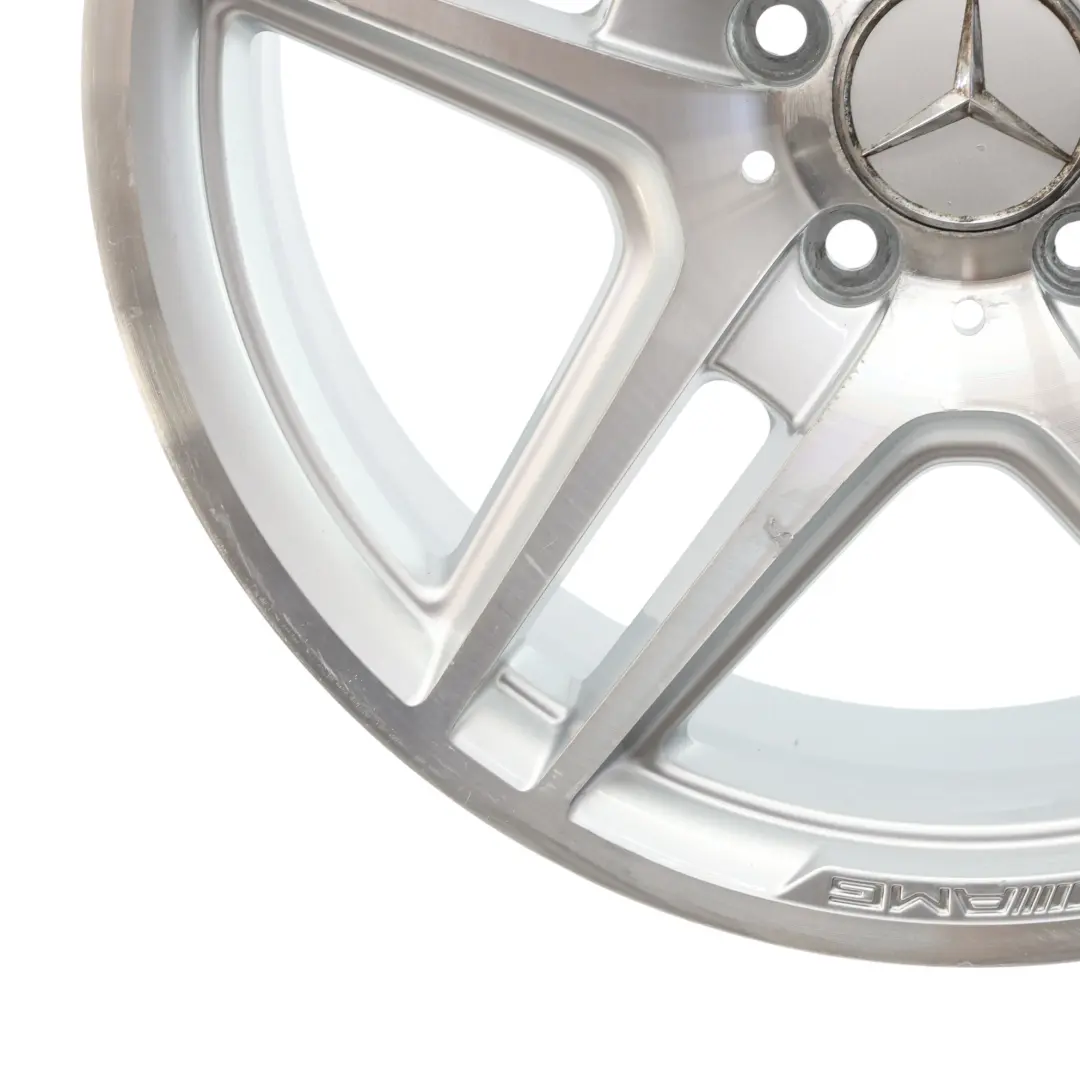 Alloy Rim 18" 8J ET:50 5-Double Spoke Silver to Mercedes W204 AMG Wheel with Part number A2044014102 Mercedes W204 AMG Wheel Alloy Rim 18" 8J ET:50 5-Double Spoke Silver - SKU A2044014102-7 - Part number A2044014102