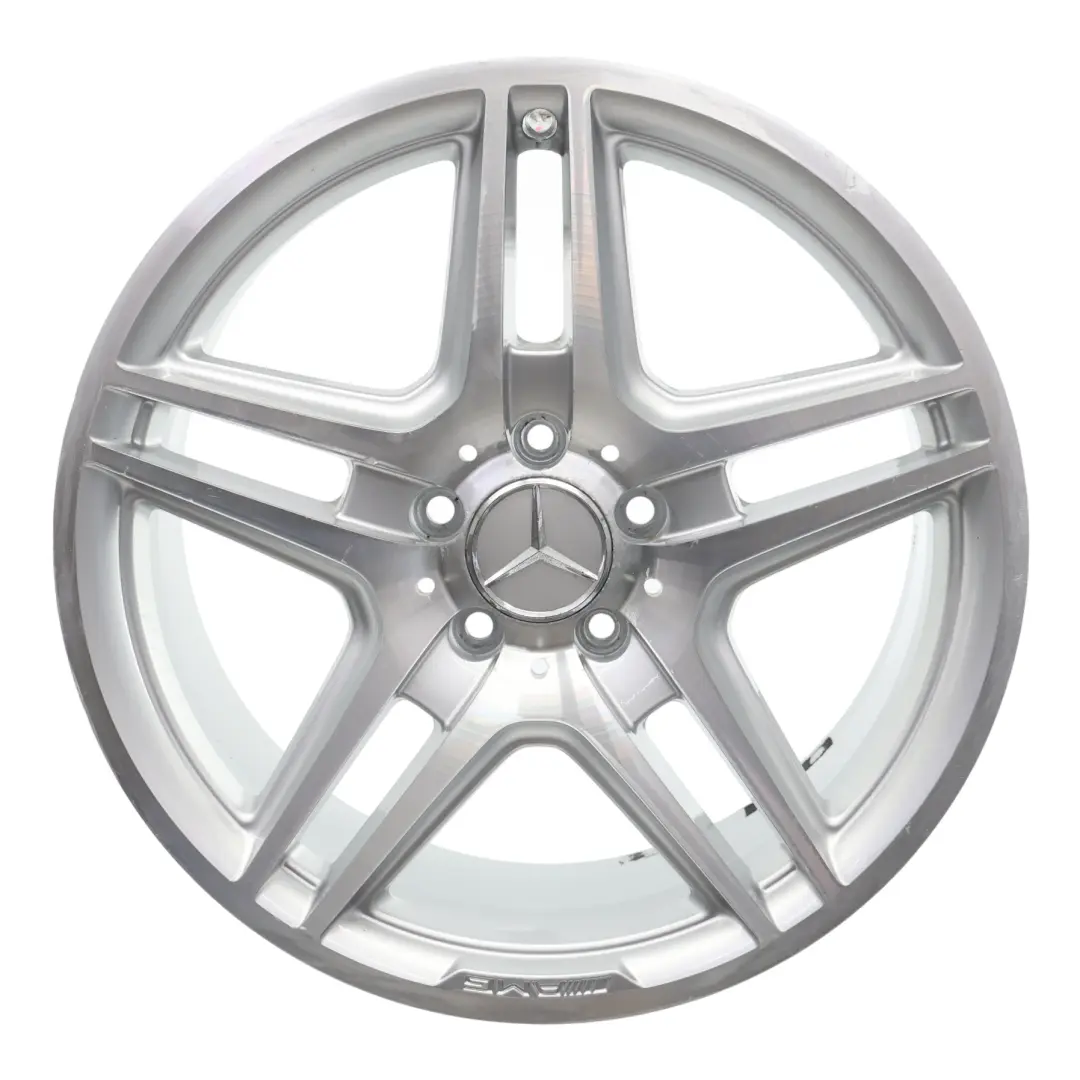 Alloy Rim 18" ET:50 8J 5-Double Spoke Silver to Mercedes W204 AMG Wheel with Part number A2044014102 Mercedes W204 AMG Wheel Alloy Rim 18" ET:50 8J 5-Double Spoke Silver - SKU A2044014102-8 - Part number A2044014102