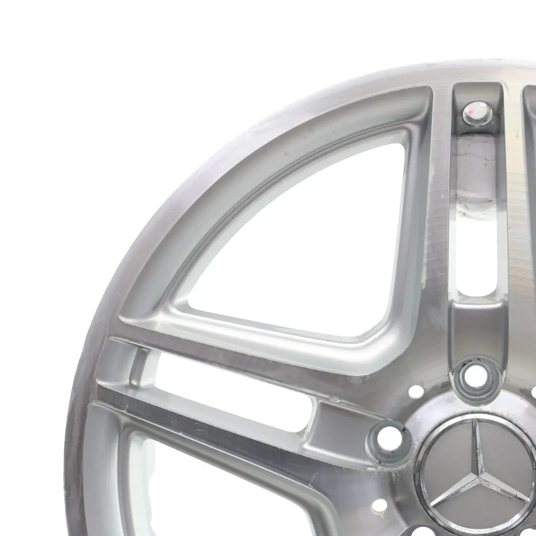 Mercedes W204 AMG Wheel Alloy Rim 18" ET:50 8J 5-Double Spoke Silver - SKU A2044014102-8 - Part number A2044014102