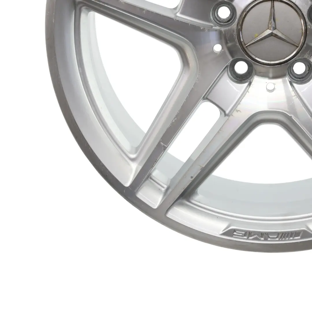 Mercedes W204 AMG Felga Aluminiowa Tylna Srebrna 18" 8,5J ET:54 - SKU A2044014202-4 - Numer Części A2044014202