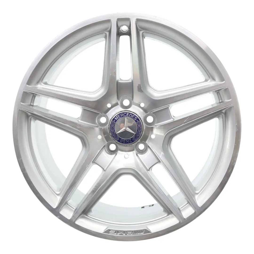  Llanta de aleación plateada trasera Mercedes W204 AMG 18" 8,5J ET:54 - SKU A2044014202 - Número de pieza A2044014202