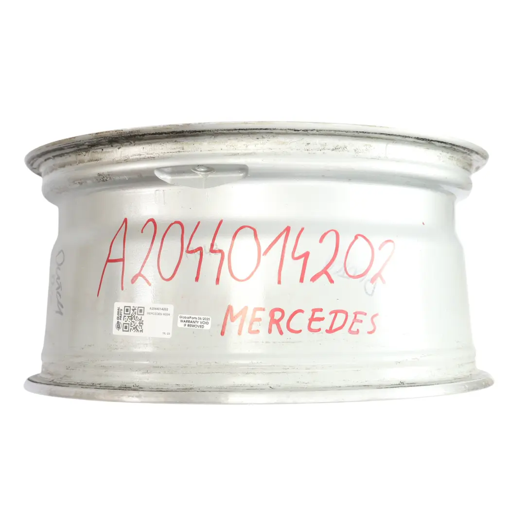  Llanta de aleación plateada trasera Mercedes W204 AMG 18" 8,5J ET:54 - SKU A2044014202 - Número de pieza A2044014202